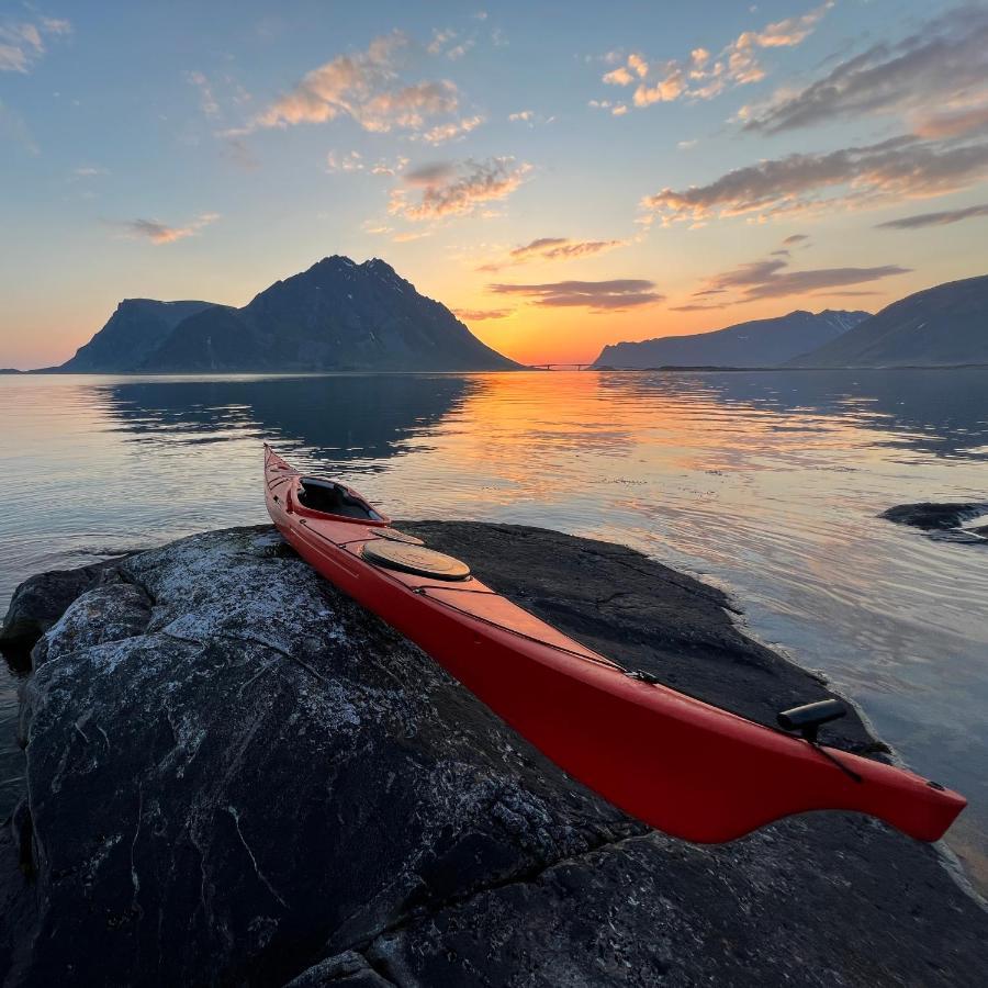 New! Luxury Cabin In Beautiful Lofoten Kleppstad Extérieur photo