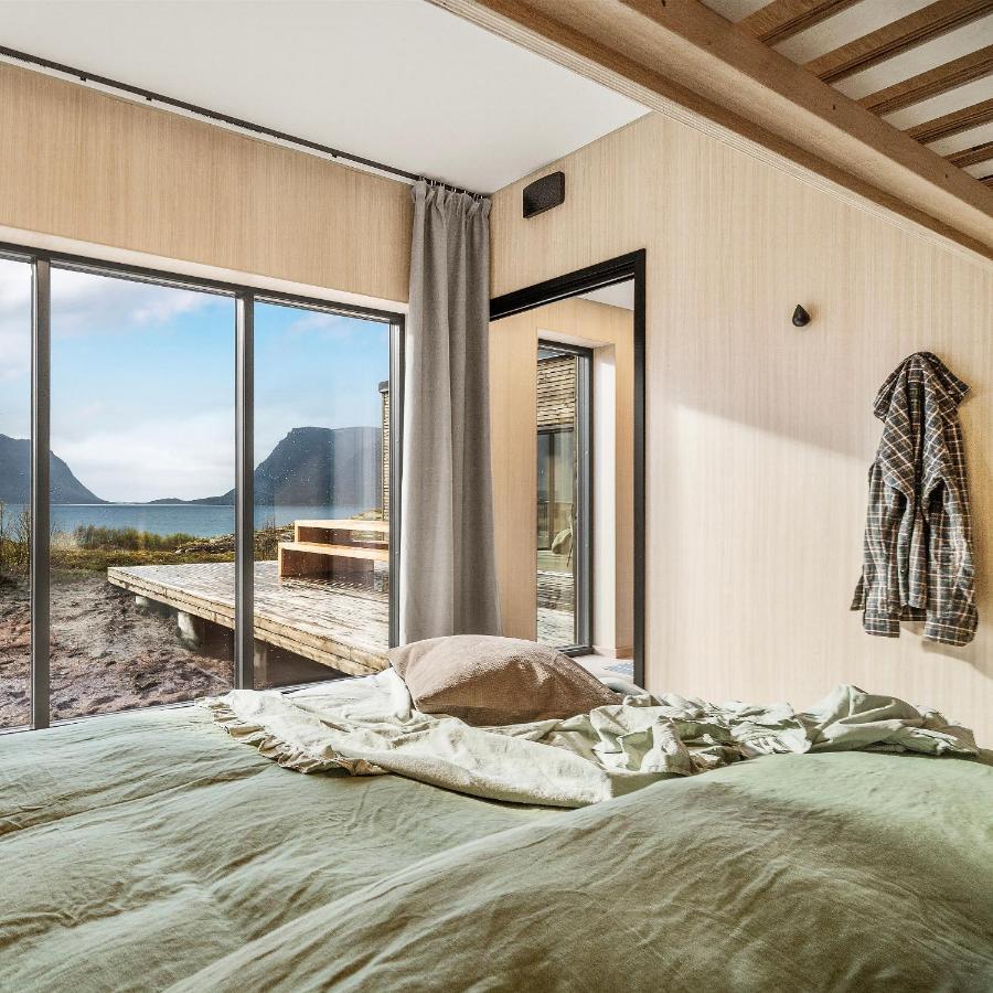 New! Luxury Cabin In Beautiful Lofoten Kleppstad Extérieur photo