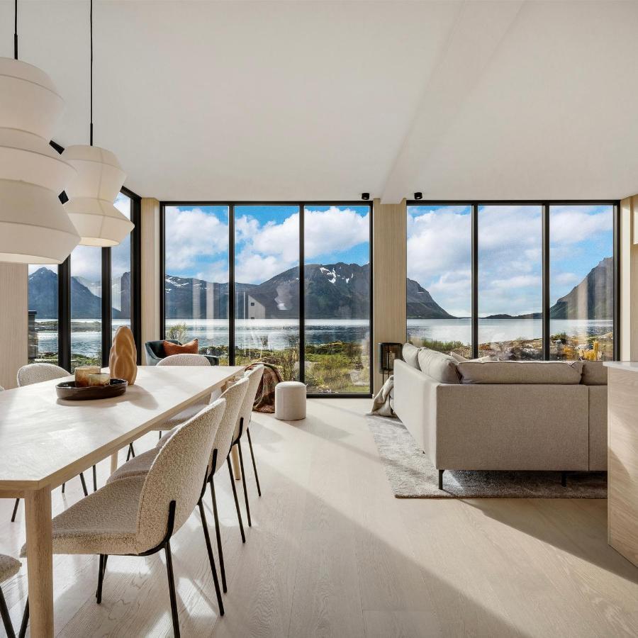 New! Luxury Cabin In Beautiful Lofoten Kleppstad Extérieur photo