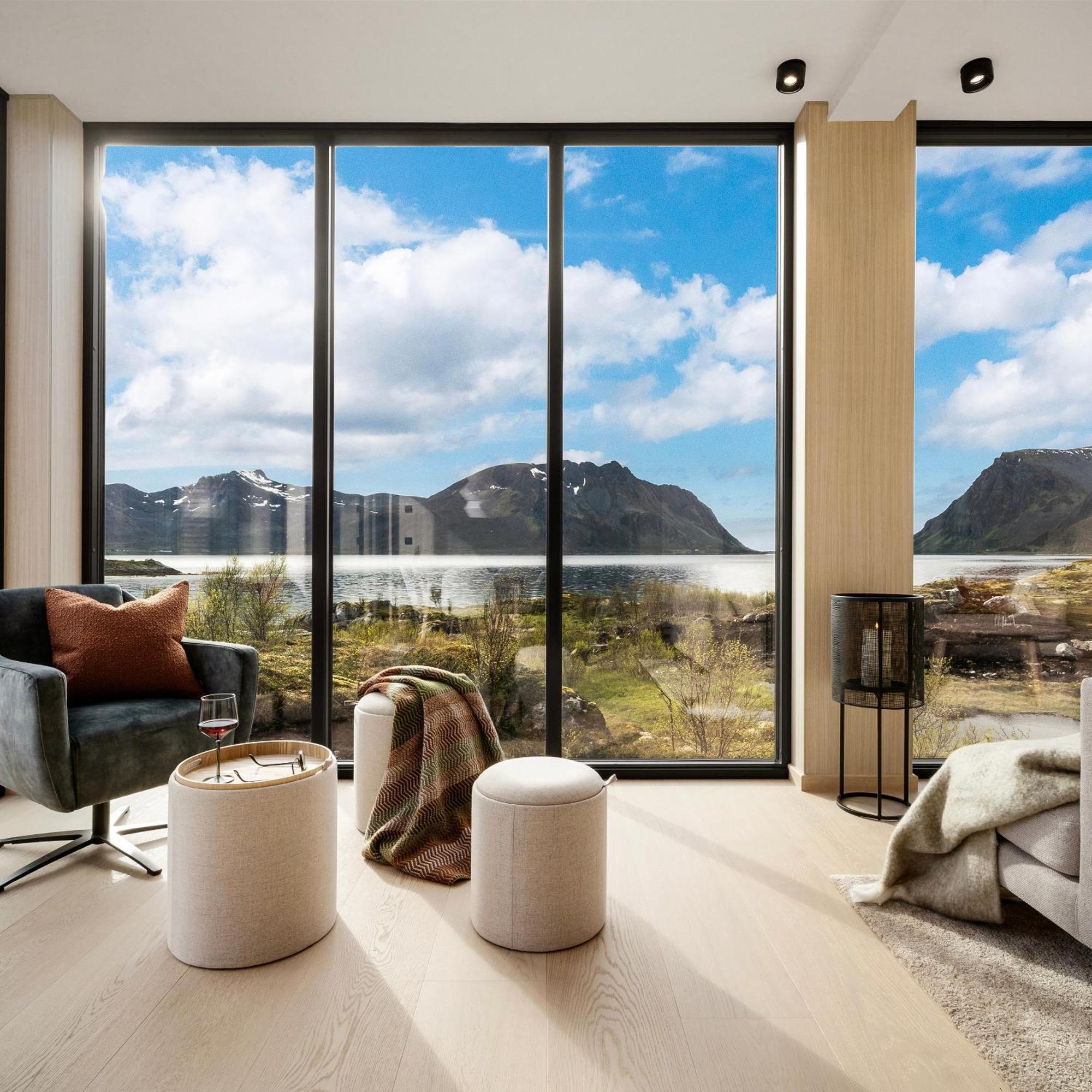 New! Luxury Cabin In Beautiful Lofoten Kleppstad Extérieur photo
